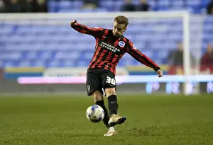 Reading 10MAR15 Prints: Joe Bennett in Action: Championship Showdown at Madejski Stadium - Reading vs