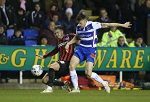 Images Dated 10th March 2015: Joe Bennett in Action: Reading vs. Brighton and Hove Albion, Championship Clash at Madejski
