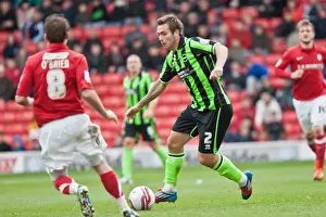 Barnsley 28-04-2012 Prints: Joe Mattock of Brighton & Hove Albion in Action at Barnsley's Oakwell Stadium