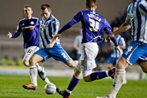 Images Dated 20th March 2012: Joe Mattock's Shooting Moment: Brighton & Hove Albion vs. Derby County