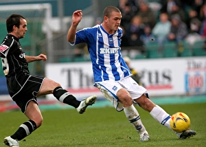 Tranmere Rovers Collection: Joel Lynch clears the lines