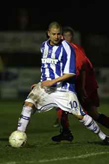 Jonny Dixon in action for the Reserves as they hammer Aldershot 8-1 at Woodside