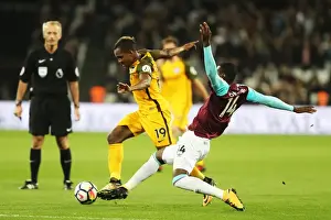 West Ham United 20OCT17 Prints: Jose Izquierdo Scores the Decisive Goal: Brighton and Hove Albion Take a 2-0 Lead over West Ham United (Premier League)