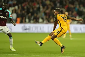 Jose Izquierdo Scores the Second Goal: Brighton and Hove Albion Take 2-0 Lead over West Ham United (Premier League, 20th October 2017)