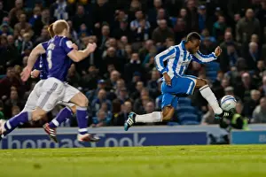 Derby County - 20-03-2012 Prints: Kazenga LuaLua in Action: Brighton & Hove Albion vs Derby County, March 2012