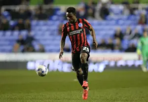 Reading 10MAR15 Prints: Kazenga LuaLua in Action: Brighton's Midfielder Shines in Championship Clash vs
