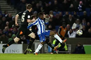 Derby County - 12-01-2013 Prints: Kazenga LuaLua: Action-Packed Performance in Brighton & Hove Albion vs Derby County