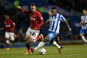 Images Dated 2nd April 2013: Kazenga LuaLua: Electric Performance in Brighton & Hove Albion vs Charlton Athletic, April 2013