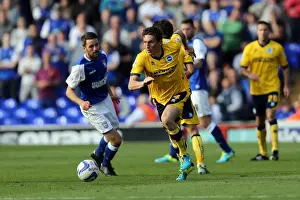 Ipswich Town - 28-09-2013 Prints: Keith Andrew in Action: Brighton & Hove Albion vs Ipswich Town