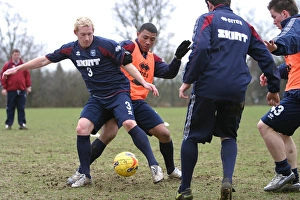 Images Dated 16th November 2006: Kerry Mayo & Colin Kazim-Richards training game at Falmer