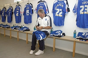 Kit Man Ken Tending to the Brighton Home Kit