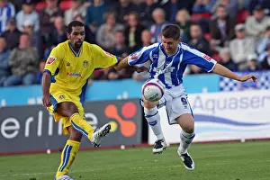 Prints of Match Action 2007-08 Home Games Prints: Leeds United vs. Brighton and Hove Albion: Intense Match Action