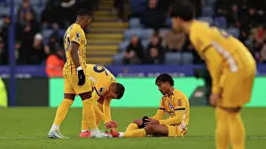 Pain Prints: Leicester City v Brighton and Hove Albion Premier League 08DEC24