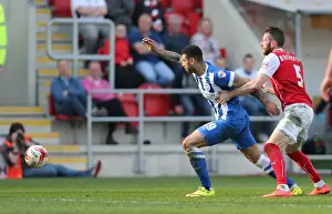 Leon Best Prints: Leon Best Scores for Brighton Against Rotherham United in Sky Bet Championship Match