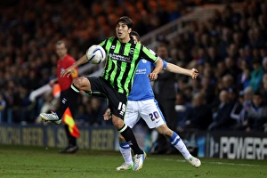 Peterborough United - 16-04-2013 Prints: Leonardo Ulloa in Action: Brighton & Hove Albion vs
