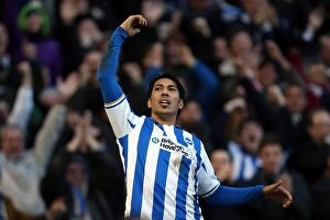 Images Dated 26th January 2013: Leonardo Ulloa Scores Stunner on FA Cup Debut for Brighton & Hove Albion Against Arsenal