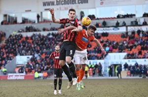 Images Dated 31st January 2015: Lewis Dunk in Action: Brighton and Hove Albion vs. Blackpool, Sky Bet Championship (31Jan15)