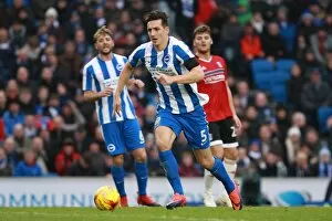 Images Dated 26th November 2016: Lewis Dunk in Action: Brighton & Hove Albion vs. Fulham, EFL Sky Bet Championship (26NOV16)