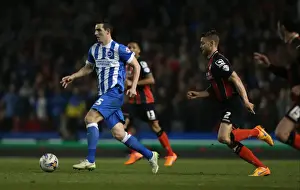 Bournemouth 10APR15 Prints: Lewis Dunk in Action: Brighton and Hove Albion vs AFC Bournemouth (April 2015)