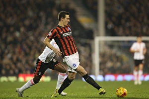 Fulham 29DEC14 Prints: Lewis Dunk: In Action at Craven Cottage - Fulham vs