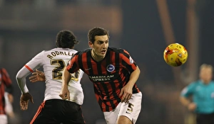 Fulham 29DEC14 Prints: Lewis Dunk: In Action Against Fulham (December 2014)