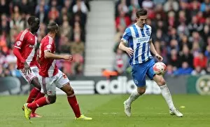 Images Dated 2nd May 2015: Lewis Dunk in Action: Middlesbrough vs. Brighton & Hove Albion at Riverside Stadium (02MAY15)