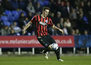 Lewis Dunk in Action: Reading vs. Brighton and Hove Albion, Championship Clash at Madejski Stadium (10MAR15)