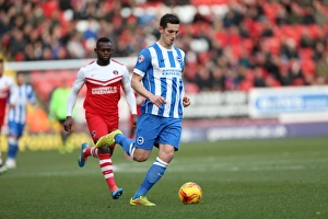 Charlton Athletic 10JAN15 Prints: Lewis Dunk: In Action at The Valley - Charlton Athletic vs. Brighton and Hove Albion, 2015