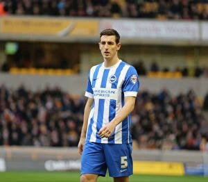 Images Dated 20th December 2014: Lewis Dunk in Action: Wolverhampton Wanderers vs. Brighton and Hove Albion (December 2014)