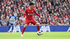 Liverpool Midfielder Wataru Endo 3 Prints: Liverpool v Brighton and Hove Albion Premier League 31MAR24