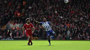 Liverpool Forward Mohamed Salah 11 Prints: Liverpool v Brighton and Hove Albion Premier League 31MAR24