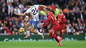 Liverpool Defender Kostas Tsimikas 21 Prints: Liverpool v Brighton and Hove Albion Premier League DDMMMYY