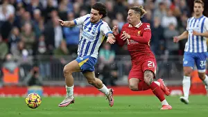 Liverpool Defender Kostas Tsimikas 21 Prints: Liverpool v Brighton and Hove Albion Premier League DDMMMYY