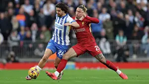 Liverpool Defender Kostas Tsimikas 21 Prints: Liverpool v Brighton and Hove Albion Premier League DDMMMYY
