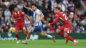 Liverpool Defender Kostas Tsimikas 21 Prints: Liverpool v Brighton and Hove Albion Premier League DDMMMYY