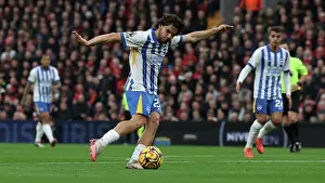 Shoots At Goal Prints: Liverpool v Brighton and Hove Albion Premier League DDMMMYY