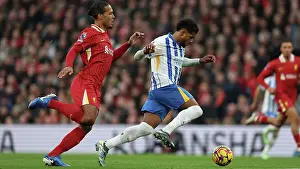 Liverpool Defender Virgil Van Dijk 4 Prints: Liverpool v Brighton and Hove Albion Premier League DDMMMYY