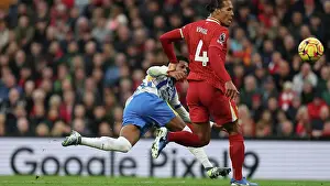 Liverpool Defender Virgil Van Dijk 4 Prints: Liverpool v Brighton and Hove Albion Premier League DDMMMYY