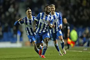 Derby County 03MAR15 Prints: LuaLua's Thrilling Goal: Brighton Edge Out Derby County in Championship Clash (3 March 2015)