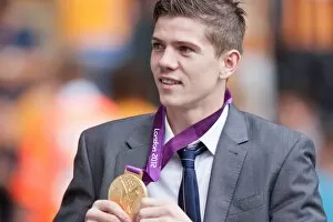 Hull City - 18-08-2012 Collection: Luke Campbell parading his olympic gold medal Hull City Brighton HA 120818