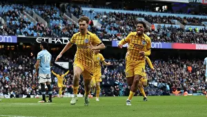 Scores A Goal 2 2 Prints: Manchester City v Brighton and Hove Albion Premier League 15MAR25
