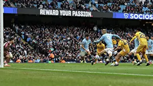 Scores A Goal 2 2 Prints: Manchester City v Brighton and Hove Albion Premier League 15MAR25