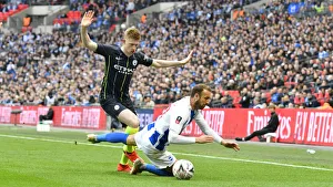 Manchester City vs. Brighton and Hove Albion: Emirates FA Cup Semi-Final Battle at Wembley Stadium (06APR19)