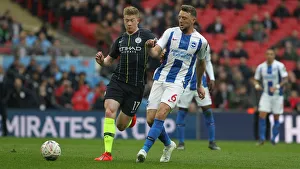 Manchester City vs. Brighton and Hove Albion: Emirates FA Cup Semi-Final Battle at Wembley Stadium (06APR19)