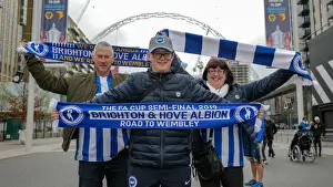 Manchester City vs. Brighton and Hove Albion: FA Cup Semi-Final Battle at Wembley Stadium (06APR19)