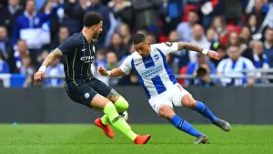 Manchester City vs. Brighton and Hove Albion: FA Cup Semi-Final Battle at Wembley Stadium (06APR19)