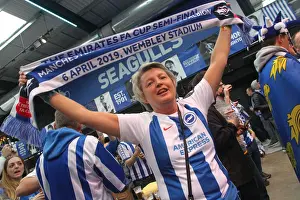 Manchester City vs. Brighton and Hove Albion: FA Cup Semi-Final Battle at Wembley Stadium (06APR19)