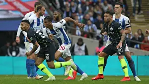 Manchester City vs. Brighton and Hove Albion: FA Cup Semi-Final Battle at Wembley Stadium (06APR19)