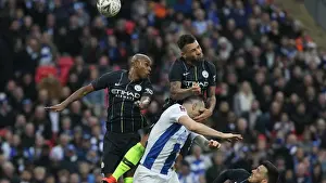 Manchester City vs. Brighton and Hove Albion: FA Cup Semi-Final Battle at Wembley Stadium (06APR19)