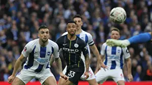 Manchester City vs. Brighton and Hove Albion: FA Cup Semi-Final Battle at Wembley Stadium (06APR19)